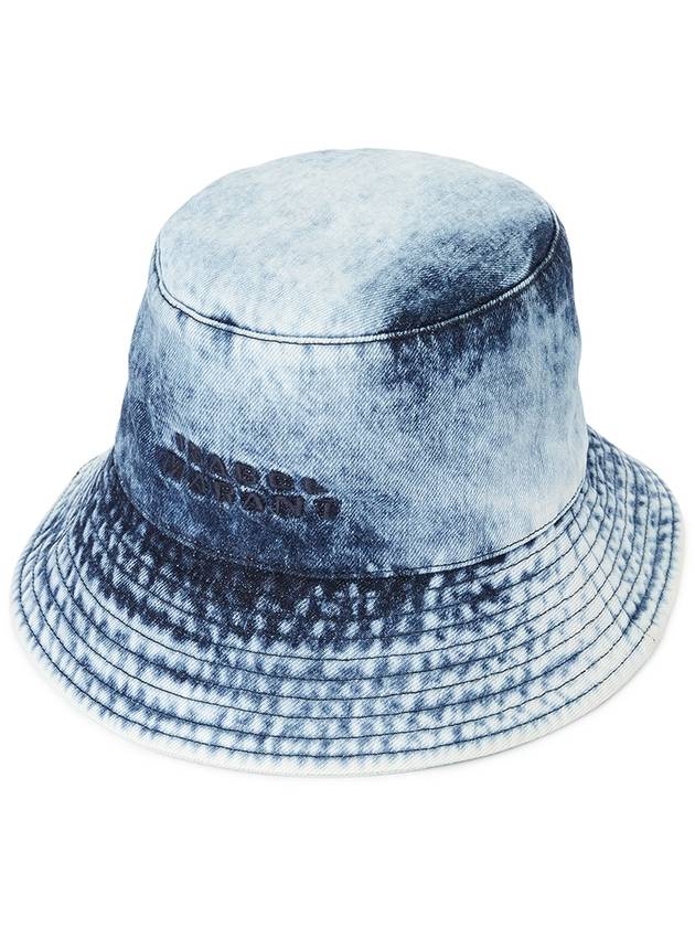 Giorgia Embroidered Logo Denim Bucket Hat Light Blue - ISABEL MARANT - BALAAN 2