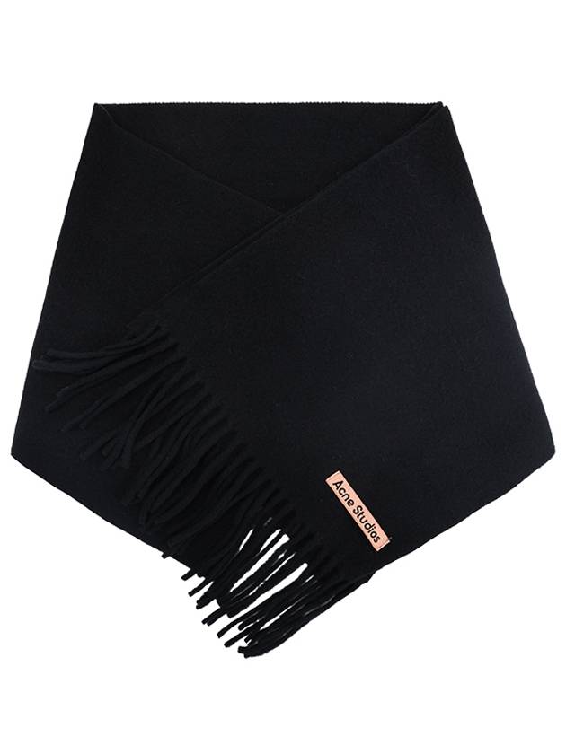 Skinny Muffler Shawl Scarf Black CA0218 900 - ACNE STUDIOS - BALAAN 4