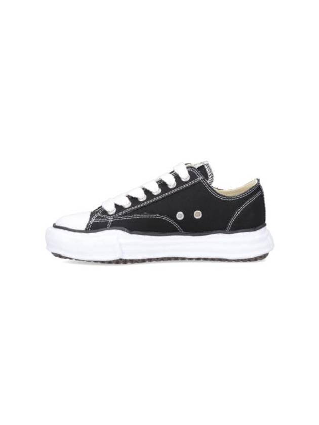 Peterson OG Sole Canvas Low Sneakers Black - MAISON MIHARA YASUHIRO - BALAAN 4