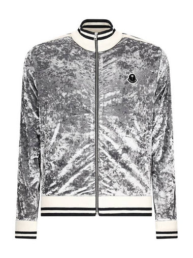 CHENILLE ZIP-UP SWEATSHIRT - MONCLER - BALAAN 1