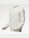 1AGJUX Embellished Cable Knit Wool Blend Pullover - LOUIS VUITTON - BALAAN 2