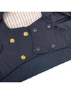 Poly Twill Down Filled 4-Bar Ski Padding Navy - THOM BROWNE - BALAAN 10