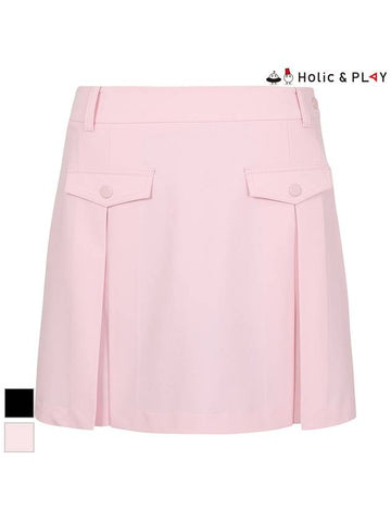 Fake Pocket Deformed Pleats CulottesHE1WCU001 - HOLIC&PLAY - BALAAN 1