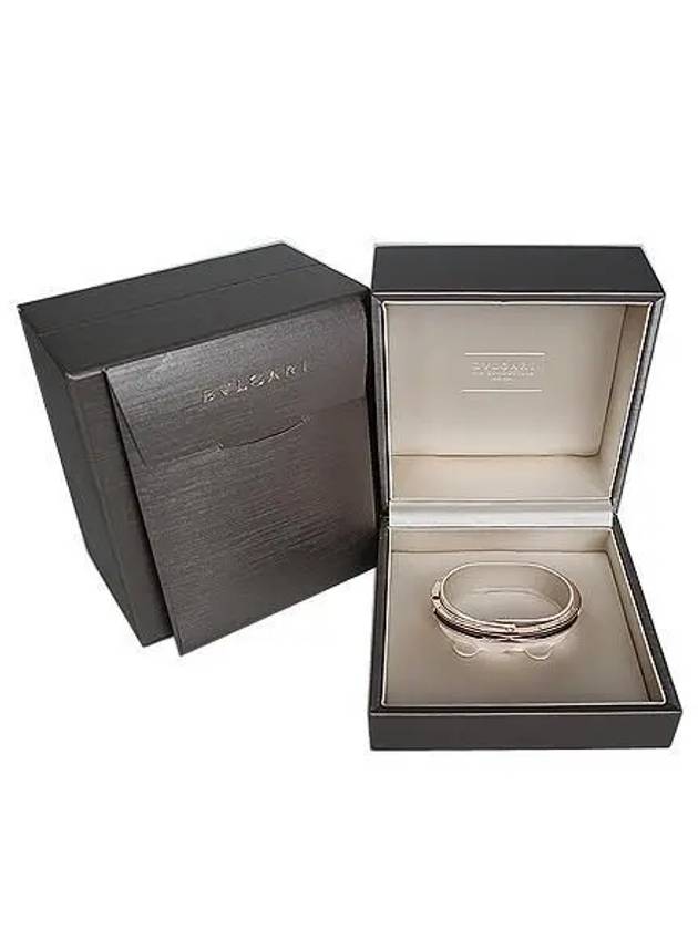 351415 18K Rose Gold Black Ceramic B Zero1 Bracelet S - BVLGARI - BALAAN 2