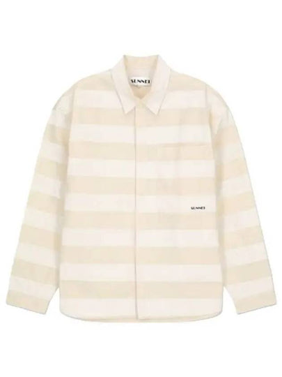 Oversized Shirt White Stripe MRTWMSHR024COT0467631 - SUNNEI - BALAAN 2