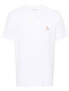 Chillax Fox Patch Regular Short Sleeve T-Shirt White - MAISON KITSUNE - BALAAN 2