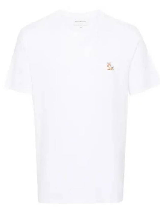 Chillax Fox Patch Regular Short Sleeve T-Shirt White - MAISON KITSUNE - BALAAN 2