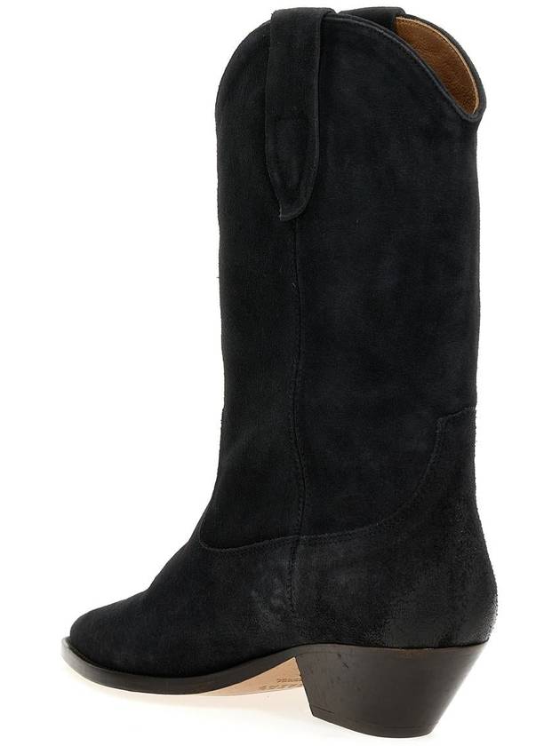 Duerto Suede Middle Boots Black - ISABEL MARANT - BALAAN 3