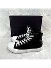 7 Prada Men s Logo Canvas High Top Sneakers Black - PRADA - BALAAN 4