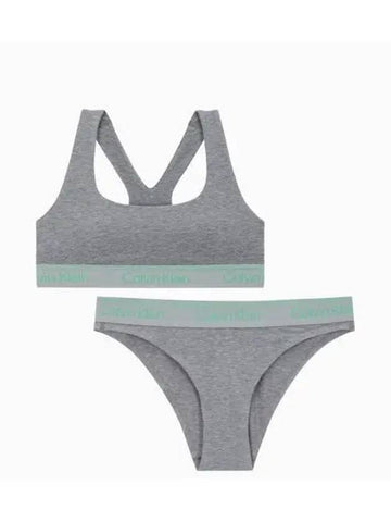 UNDERWEAR Women s Athletic AF Bralette Set Gray - CALVIN KLEIN - BALAAN 1