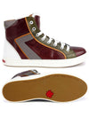 Dsquared SN423 V291 M078 Leather leather high top Wine - DSQUARED2 - BALAAN 2