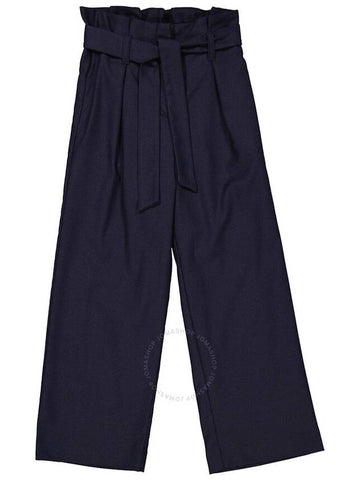 Bonpoint Girls Marine Natalia Paper Bag Bow Pants, Size 12Y - BONPOINT - BALAAN 1