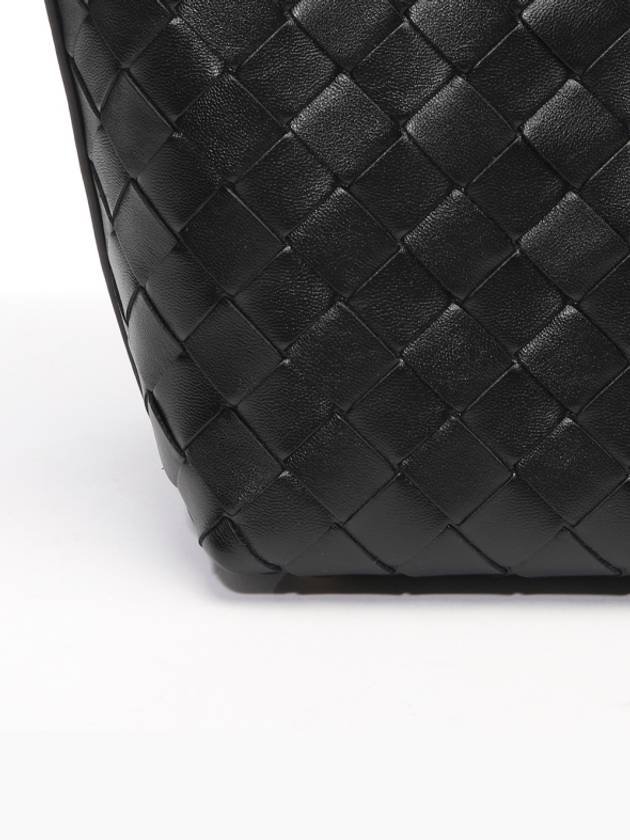 Candy Wallace Intrecciato Tote Bag Black - BOTTEGA VENETA - BALAAN 6