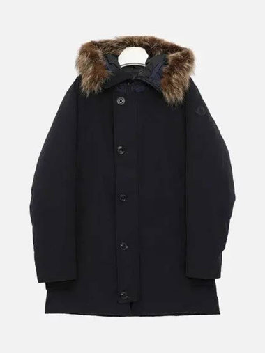 Polar patch logo hooded fur padded men s jacket 1C51902 57843 742 POLA 270492 1039234 - MONCLER - BALAAN 1