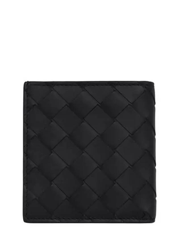 Intrecciato Slim Half Wallet Black - BOTTEGA VENETA - BALAAN 3