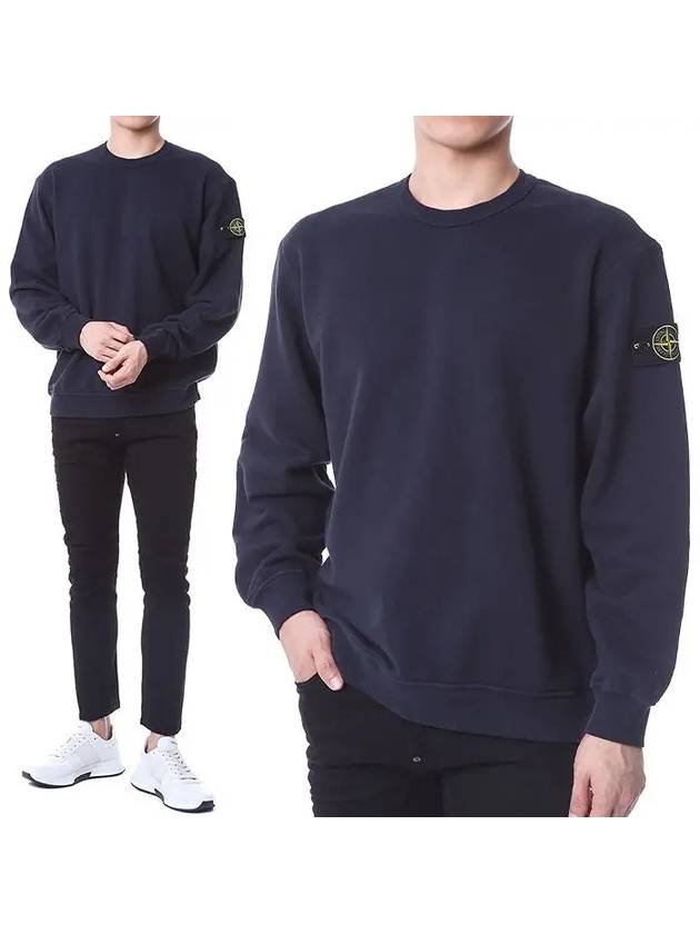 Waffen Patch Crew Neck Sweatshirt Navy - STONE ISLAND - BALAAN 2