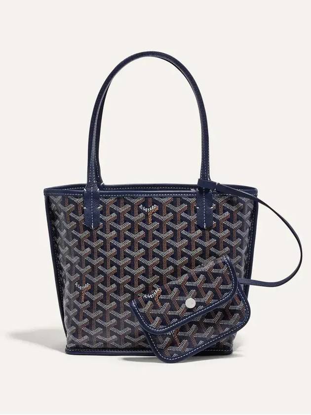 Reversible Anjou Mini Tote Bag Navy - GOYARD - BALAAN 2