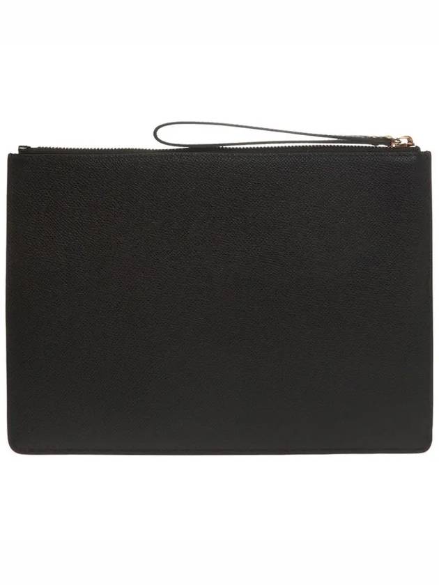 Gancini Gold Strap Clutch Bag Black - SALVATORE FERRAGAMO - BALAAN 4