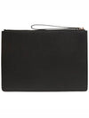 Gancini Gold Strap Clutch Bag Black - SALVATORE FERRAGAMO - BALAAN 4