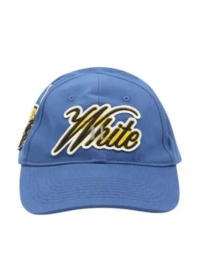 Embroidered Logo Cotton Ball Cap Blue - OFF WHITE - BALAAN 2