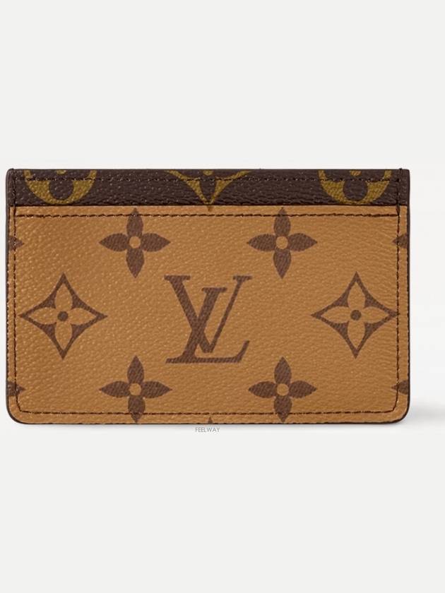 Monogram Reverse Canvas Card Wallet Brown - LOUIS VUITTON - BALAAN 2