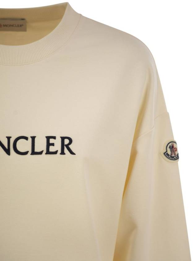 Cotton sweatshirt with logo - MONCLER - BALAAN 4