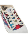 Tartan Logo Print Low Top Sneakers - VIVIENNE WESTWOOD - BALAAN 9