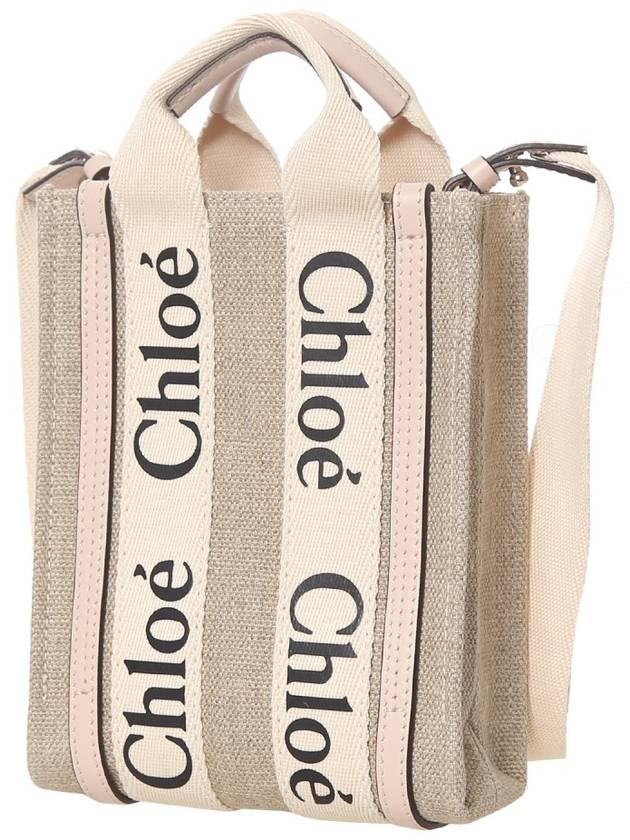 Woody Mini Tote Bag Beige Pink - CHLOE - BALAAN 3