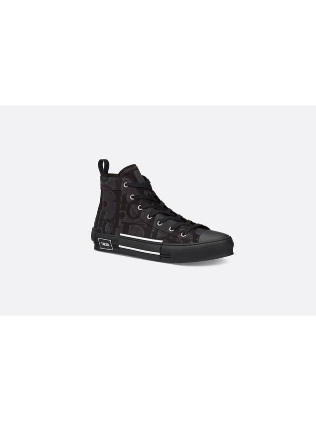 Oblique Jacquard B23 High Top Sneakers  Black - DIOR - BALAAN 1