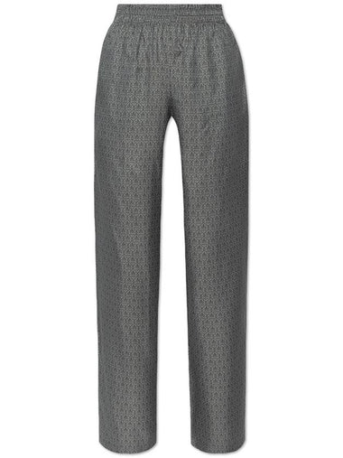 Golden Goose Patterned Loose-fitting Trousers, Women's, Grey - GOLDEN GOOSE - BALAAN 1