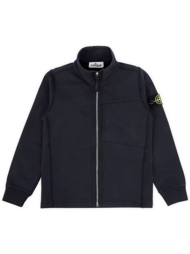 Kids Waffen Patch Zip Up Jacket Navy - STONE ISLAND - BALAAN 4