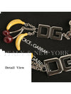 DG Logo Banana Pendant Necklace Black - DOLCE&GABBANA - BALAAN 3