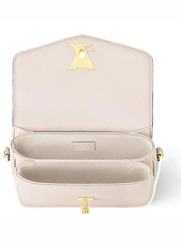 Oxford Lock Me Leather Shoulder Bag Beige - LOUIS VUITTON - BALAAN 5