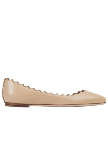 Lauren Scallop Trim Flat Beige - CHLOE - BALAAN 1