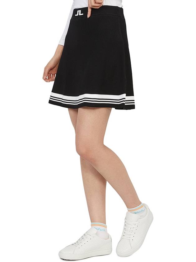 Women's Frida Striped Knit Skirt Black - J.LINDEBERG - BALAAN 8