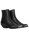 Calfskin Metal Toe Cruiser Chelsea Boots Black - CELINE - BALAAN 2