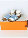 Santorini Sandals Denim 36 5 H241075Z CB - HERMES - BALAAN 6