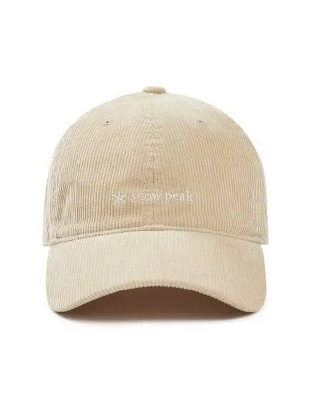 Corduroy Ball Cap Light Beige S23WUFBC63 - SNOW PEAK - BALAAN 1