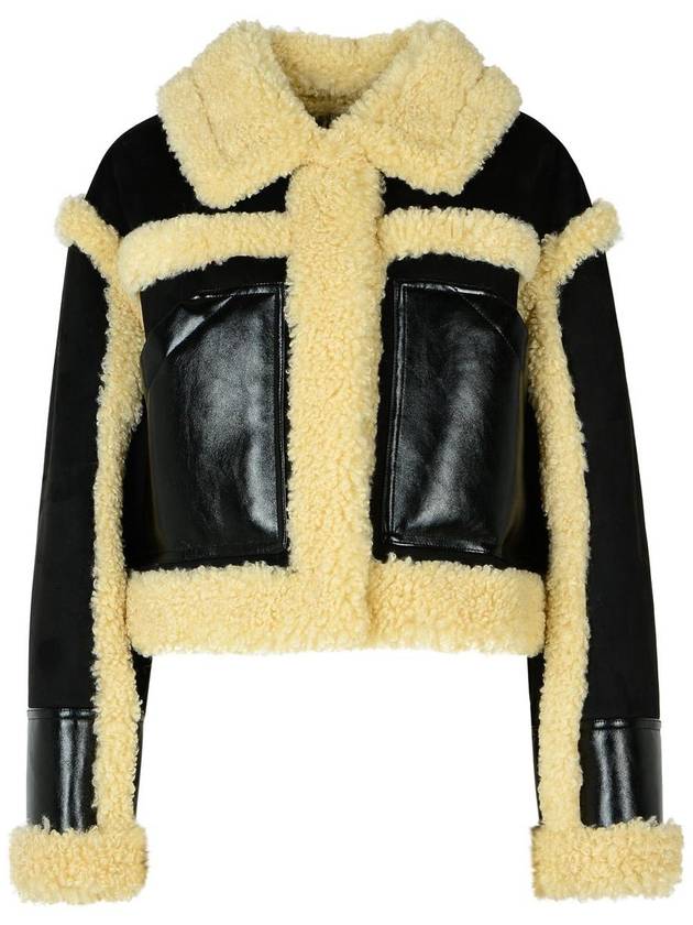 Edith faux fur trim jacket black - STAND STUDIO - BALAAN 2