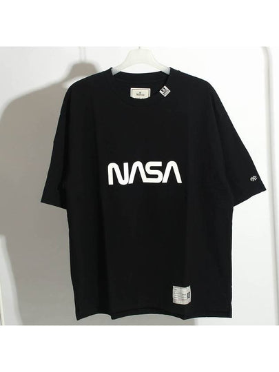 Nasa Print Short Sleeve T-Shirt Black - MAISON MIHARA YASUHIRO - BALAAN 2