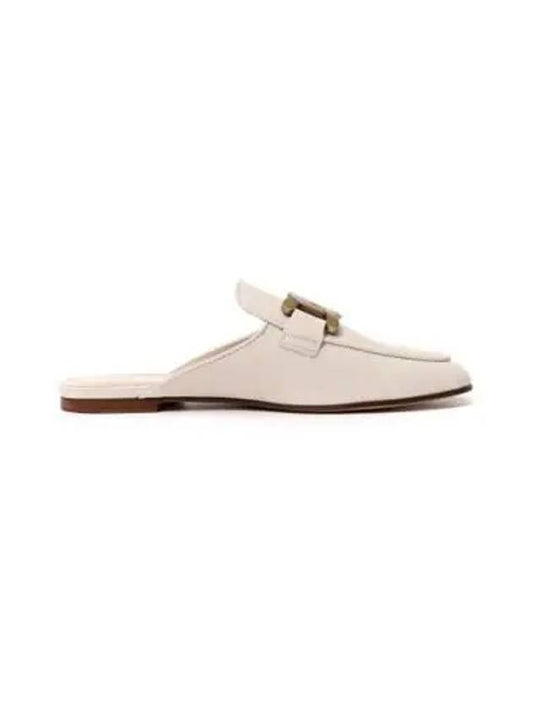 Metal Chain Leather Mule White - TOD'S - BALAAN 2