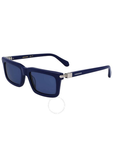 Salvatore Ferragamo Blue Pilot Men's Sunglasses SF2015S 414 53 - SALVATORE FERRAGAMO - BALAAN 1