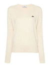 ORB Logo Knit Top White - VIVIENNE WESTWOOD - BALAAN 2