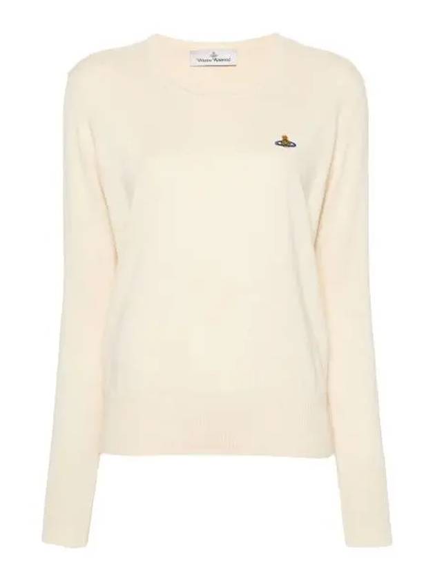 ORB Logo Knit Top White - VIVIENNE WESTWOOD - BALAAN 2