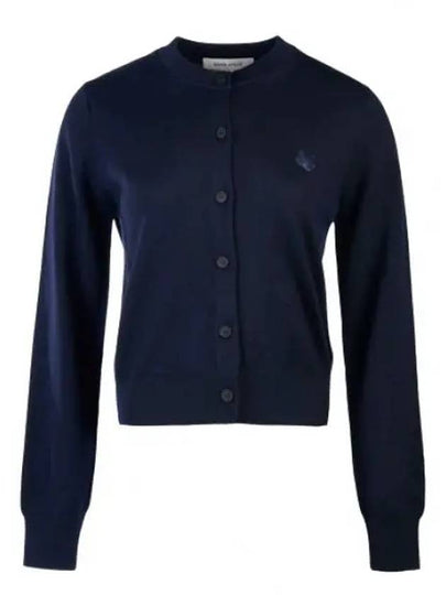 Bold Fox Head Patch Regular Cardigan Navy - MAISON KITSUNE - BALAAN 2