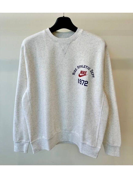 crew neck sweater sweatshirt melange gray - NIKE - BALAAN 2