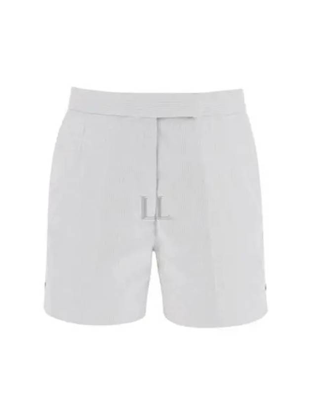 RWB Pinstripe Classic Backstrap Shorts Medium Grey - THOM BROWNE - BALAAN 2