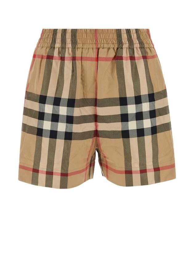 Check Shorts Beige - BURBERRY - BALAAN 1