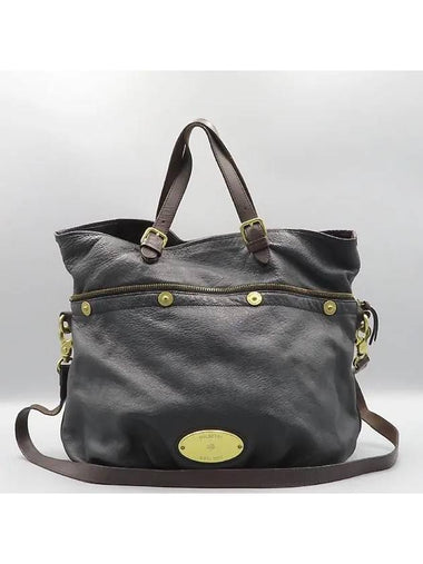 Navy 2 WAY bag - MULBERRY - BALAAN 1