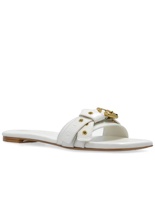 Chloé Slides Mae, Women's, White - CHLOE - BALAAN 4